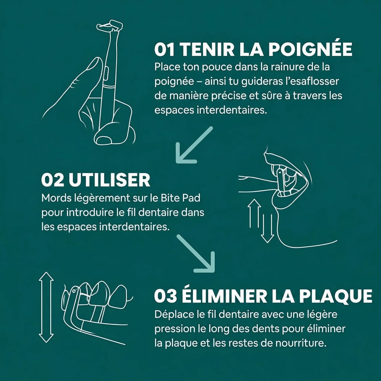 Clinova: fil dentaire électrique + 35 têtes de brosse
